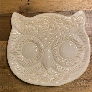 Pottery Barn Owl plate